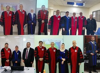 مناقشة خمس رسائل ماجستير في هندسة عمان الاهلية