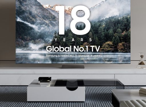 سامسونج تحافظ على ريادتها لسوق أجهزة التلفاز العالمية للعام 18 على التوالي تُسهم ابتكارات QLED وOLED في ترسيخ صدارة سامسونج لسوقي أجهزة التلفاز الكبيرة والمتميّزة