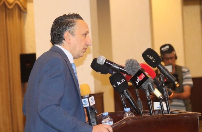 مؤتمر صحفي لإشهار القائمة العامه لتحالف حزب نماء و حزب العمل