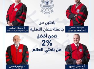 باحثون من عمان الأهلية ضمن أفضل 2 بالمئة من باحثي العالم
