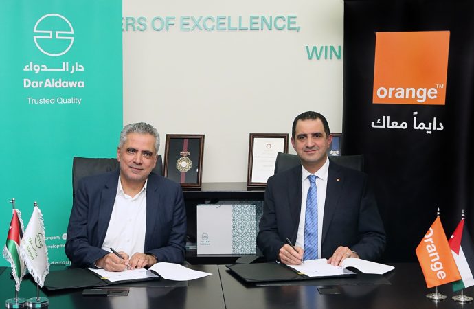 شراكة استراتيجية بين أورنج الأردن ودار الدواء للتنمية والاستثمار