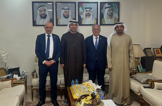 رئيس جامعة عمان الأهلية يلتقي القائم بأعمال سفارة دولة الإمارات في الأردن