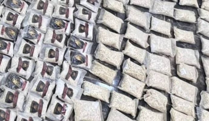 المنطقة العسكرية الشرقية تحبط محاولة تسلل وتهريب كمية كبيرة من المواد المخدرة