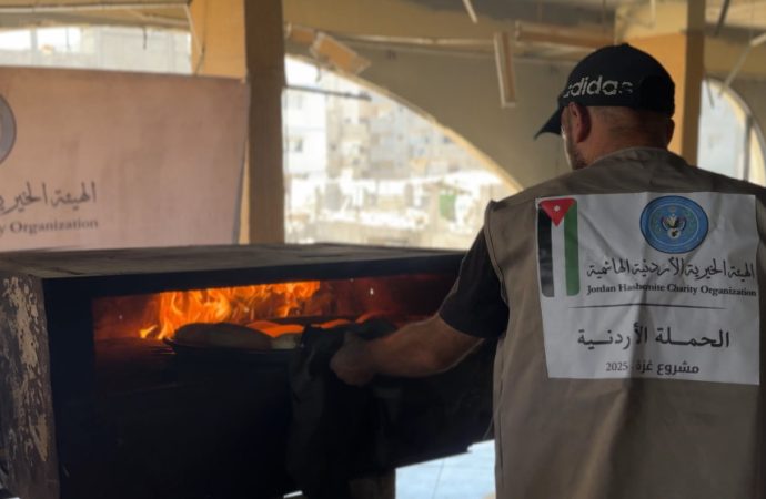 المخبز الأردني شمال قطاع غزة يواصل تقديم خدماته