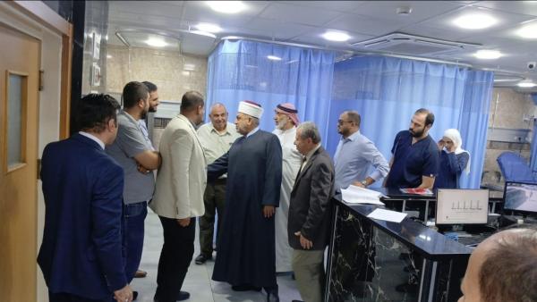 الخلايلة يتفقد مستشفى المقاصد ويطلع على مشروع التوسعة الجديدة
