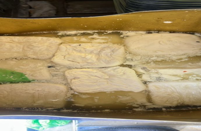 ضبط موقع إنتاج أجبان غير مرخص وإتلاف 5 أطنان من الأجبان المتعفنة