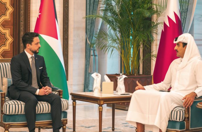 ولي العهد يؤكد لأمير قطر تضامن الأردن المطلق مع قطر في الحفاظ على أمنها
