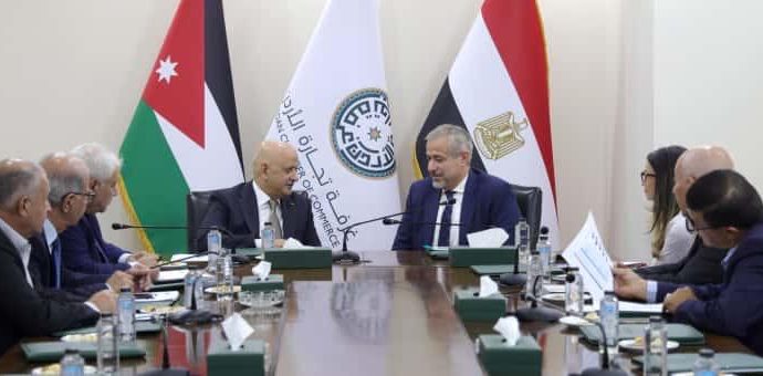 الحاج توفيق يدعو لأنشاء غرفة اقتصادية أردنية – مصرية مشتركة