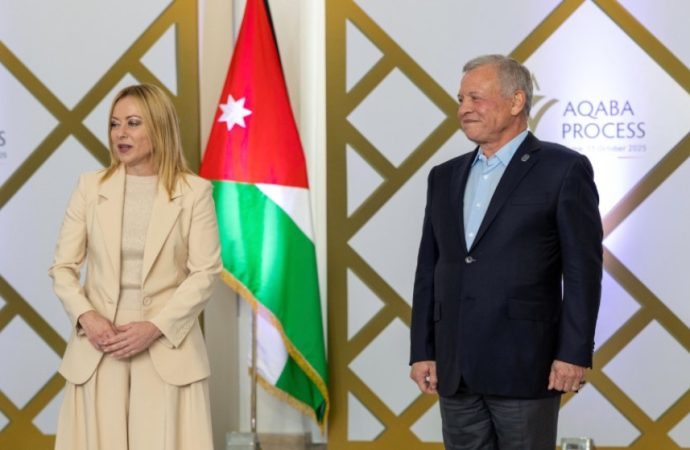 الملك ورئيسة وزراء إيطاليا يترأسان جولة جديدة من مبادرة “اجتماعات العقبة” في روما
