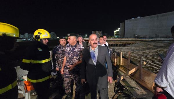 العتوم خلل بالدعامات سبب انهيار “صبة” في مبنى قيد الإنشاء في محافظة إربد