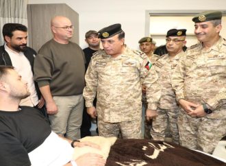 المساعد للعمليات والتدريب يعود مصابي لواء الرمثا