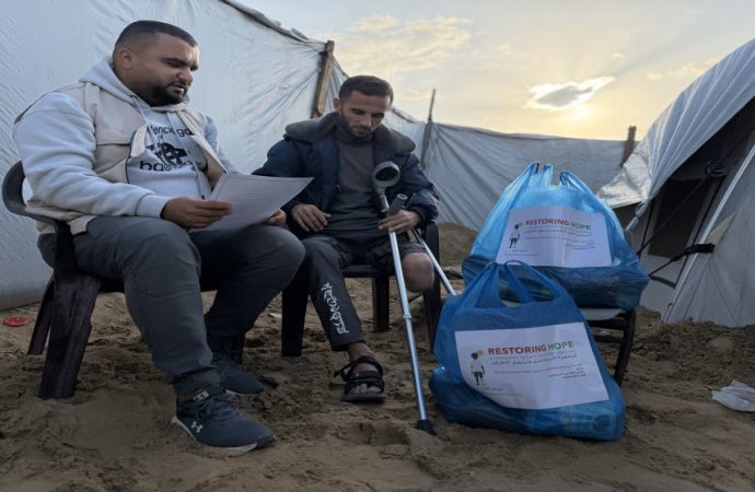الجمعية الأردنية لدعم مبتوري الأطراف والحملة الأردنية تطلقان برنامج الصحة العلاجية والتغذوية في غزة