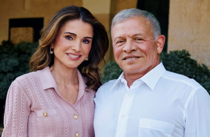 الملكة رانيا تهنئ الملك بعيد ميلاده الـ64