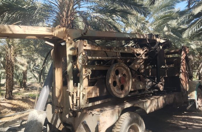 المياه : حملة في الشونة الجنوبية تضبط بئر وحفارة مخالفة – صور