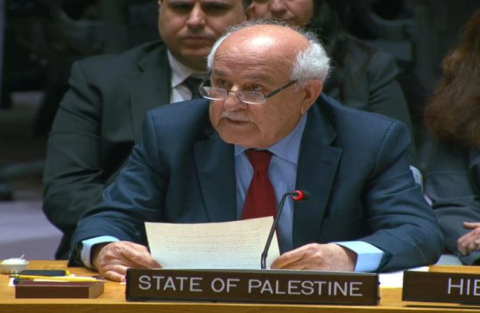 منصور: فلسطين تخص الشعب الفلسطيني وليست متاحة للمزايدة وليست للبيع