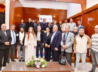 بالصور : سارة طالب السهيل و اللواء اشرف فوزي في توثيق الهوية الوطنية عبر القلم .