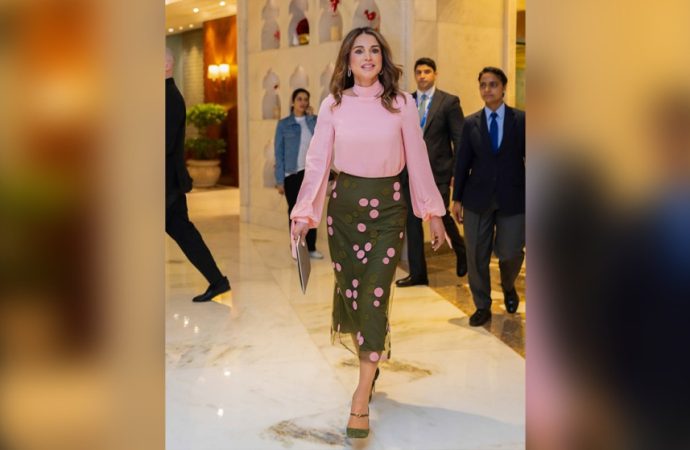 الملكة رانيا تشارك في قمة الأعمال العالمية بالهند