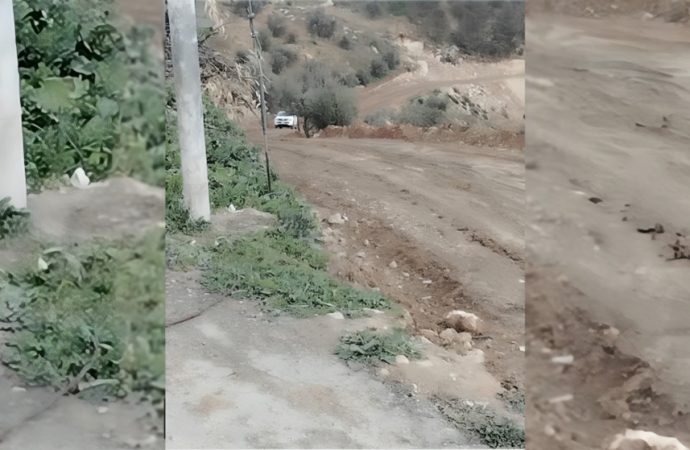 إغلاق احترازي لشارع يربط الكتة بالمنشية والحدادة في جرش بسبب انجراف أتربه
