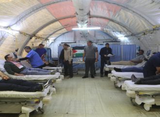 المستشفى الميداني الأردني جنوب غزة/9 ينظم حملة تبرع بالدم