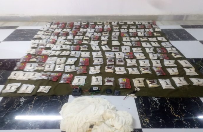 المنطقة العسكرية الشرقية تحبط محاولتي تهريب مواد مخدرة بواسطة بالونات