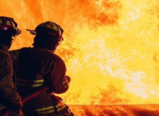 حريق مخلفات داخل مكب نفايات الظليل من دون إصابات