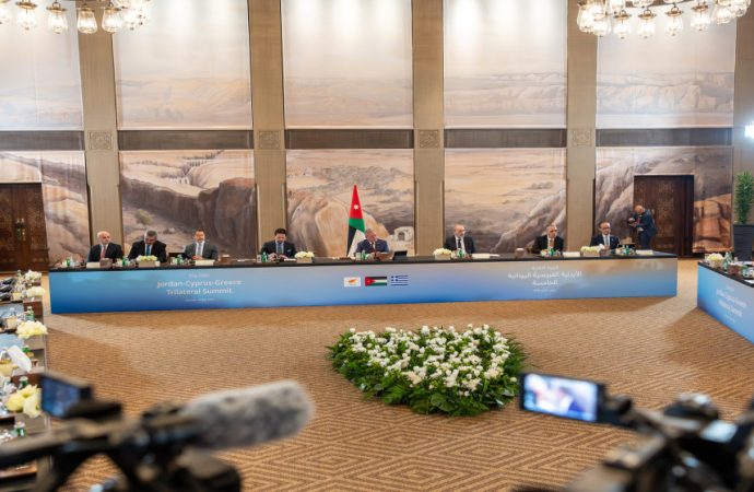 البيان المشترك للقمة الثلاثية الأردنية القبرصية اليونانية الخامسة في عمان