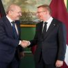 رئيس جمهورية لاتفيا يستقبل الصفدي