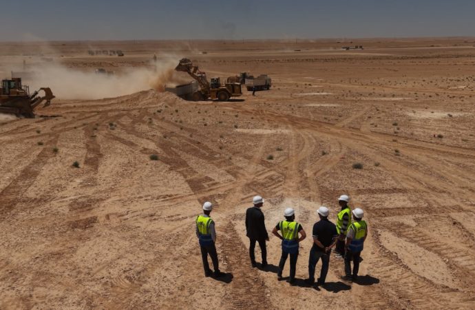 بدء الأعمال التمهيدية والحفر لمشروع ستاد الحسين بن عبدالله الثاني الدولي في عمرة