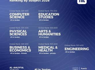 ريادة وطنية وحضور عالمي … عمّان الأهلية تتصدر تصنيف التايمز للتخصصات 2026