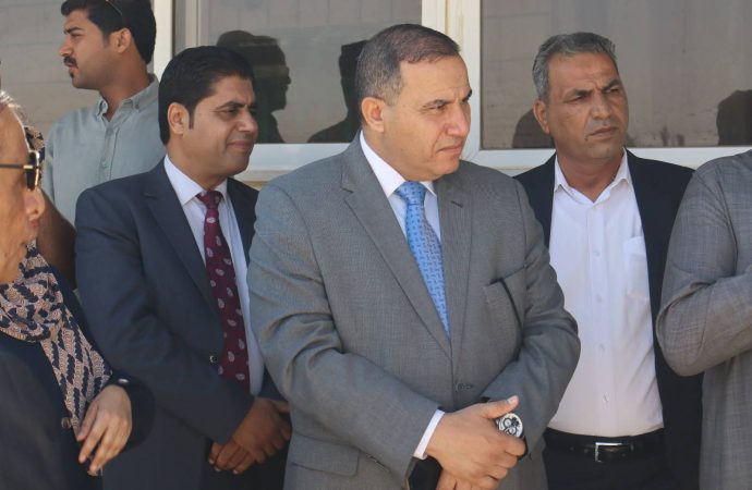 بالصور : أبو قاعود يقوم بزيارة ميدانية إلى مديرية قضاء أم الجمال وبلدية أم الجمال