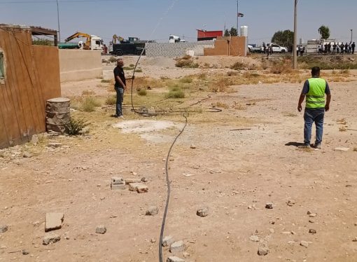 المياه :ضبط اعتداءات كبيرة على ناقل الديسي وخطوط رئيسية في الحسينية   للمرشات
