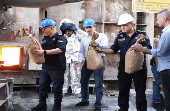 الأمن العام: إتلاف مواد مخدرة ضبطت في 1121 قضية اتجار وتهريب وحيازة
