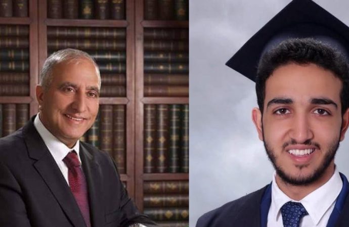 الصحفي محمد غنام يهنئ ويبارك للاستاذ الدكتور اخليف الطراونة بتخرج قرة عينه المهندس سيف