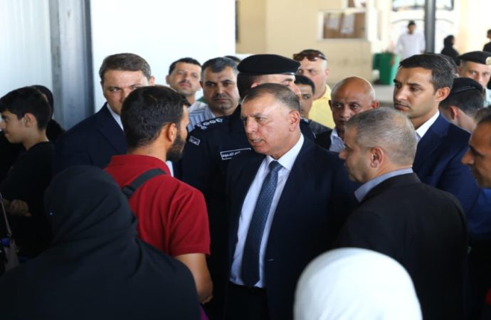الفراية يتفقد مركز حدود جابر وساحة الشحن الجديدة