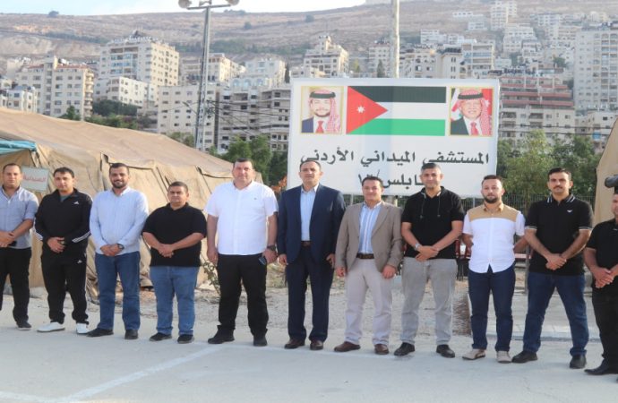وصول طواقم المستشفى الميداني الأردني نابلس 12 إلى أرض المهمة