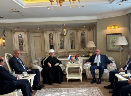 وفد نيابي يؤكد لنائب مفتي روسيا رفض الأردن أي محاولات تستهدف تهجير الفلسطينيين