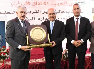 وزير التربية والتعليم يرعى انطلاقة مبنى «BTEC» في أكاديمية الاتفاق الدولية.