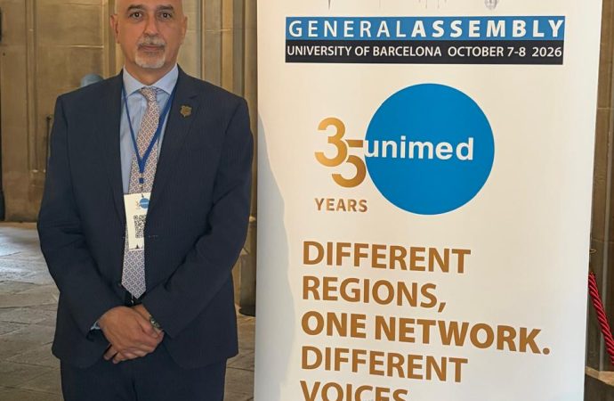 انتخاب رئيس جامعة عمان الأهلية عضواً في مجلس إدارة اتحاد الجامعات المتوسطية (UNIMED)